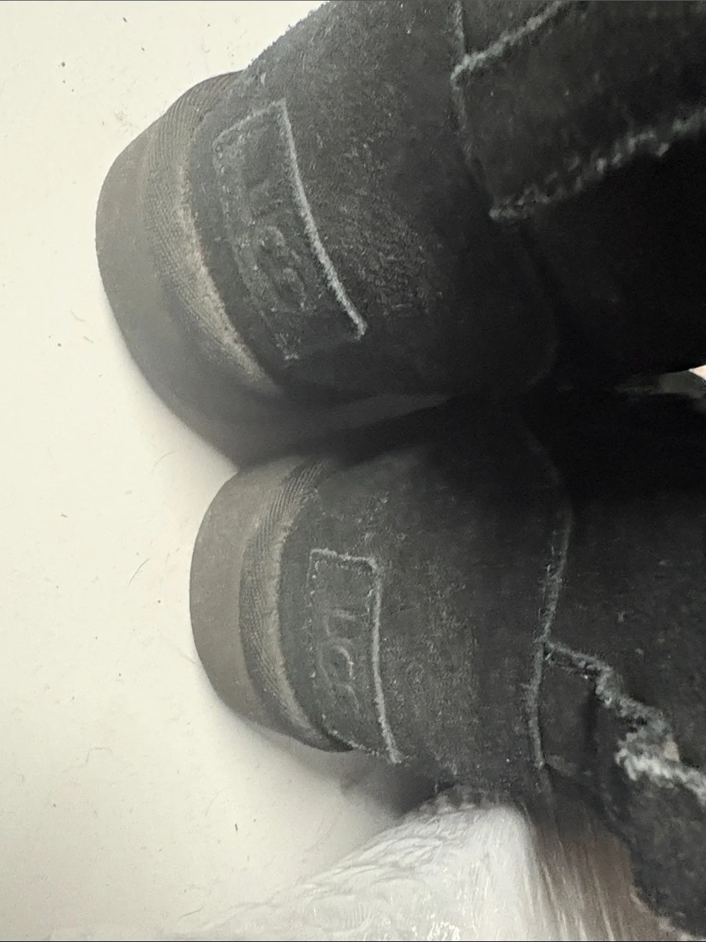 Ugg side lace up Black Women's Faux Fur Ankle Boots - Cozy Winter Slip-On